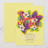 サマーバイブス 招待状 (正面/裏面)