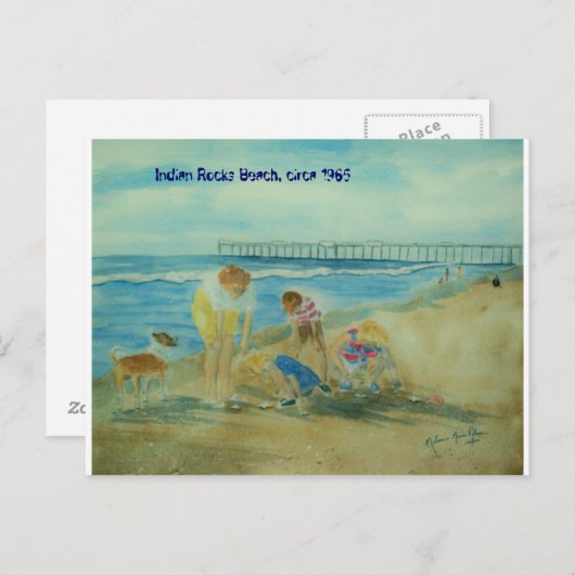 サマーバケーションアットインディアンロックスビーチ ポストカード (正面/裏面)