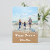 サマーバケーションカードお気に入りのあなたの写真と文字 招待状 (スタンド正面)