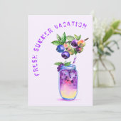サマーバケーションカードフレッシュブルーベリーカッコいいドリンク (スタンド正面)