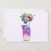 サマーバケーションカードフレッシュブルーベリーカッコいいドリンク (裏面)