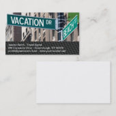 サマーバケーションビーチ通りシンボルや象徴 名刺 (正面/裏面)