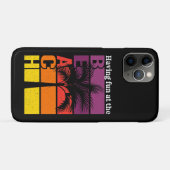 サマーバケーションヘビーズザおもしろいビーチレトロ Case-Mate iPhoneケース (裏面(横))