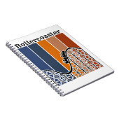 サマーバケーションライディングザローラコースターレトロ ノートブック (右側)