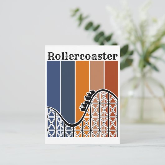 サマーバケーションライディングザローラコースターレトロ ポストカード (スタンド正面)