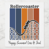 サマーバケーションライディングザローラコースターレトロ ワインラベル (シングルラベル)