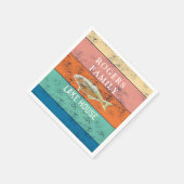 サマーバケーションレイクハウス スタンダードカクテルナプキン (角)