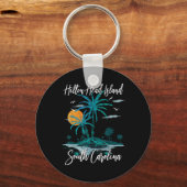 サマーバケーションレトロサウスカロライナHilton Head I キーホルダー (正面)