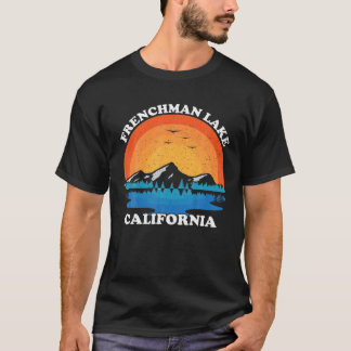 サマーバケーションレトロサンセットカリフォルニアフレンチマン Tシャツ