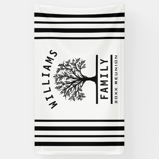 サマーバケーションロードトリップファミリー懇親会ツリー 横断幕 (縦)