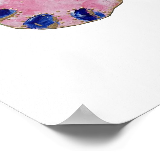 サマーバタフライプリント ポスター (角)