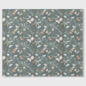 サマーバターズとワイルドフラワー ラッピングペーパー (フラット)