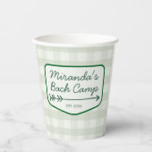 サマーバックキャンプバッジバチェロレッテキャンプ 紙コップ (正面)
