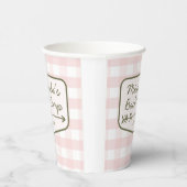 サマーバックキャンプバッジピンクバチェロレッテキャンプ 紙コップ (右)