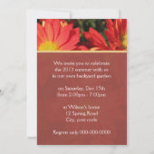 サマーバックヤードパーティの招待状 招待状 (裏面)