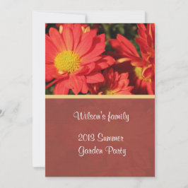 サマーバックヤードパーティの招待状 招待状