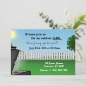 サマーバックヤードBBQ招待状 招待状 (スタンド正面)