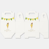 サマーバニラザスクープのアイスクリームベビーシャワー フェイバーボックス (見開き)