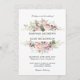 サマーバラガーデンフローラ結婚式招待状 招待状