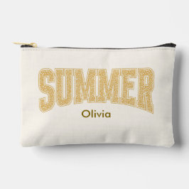 サマーバースティーサンセットディジーフローラルメイクアップ アクセサリーポーチ