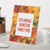 サマーバーベケ鮮やか写真BBQファミリー懇親会 台座サイン (インサイチュ)