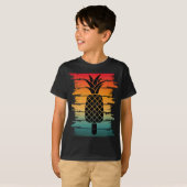 サマーパイナップルアイスドロップ Tシャツ (正面フル)