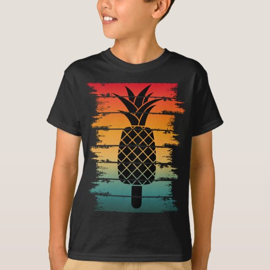 サマーパイナップルアイスドロップ Tシャツ (正面)