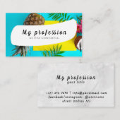 サマーパイナップルビジネスカード 名刺 (正面/裏面)