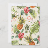 サマーパイナップル卒業パーティー招待状 招待状 (裏面)