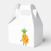 サマーパイナップル熱帯アロハ誕生日パーティー フェイバーボックス (裏面サイド)