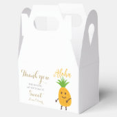 サマーパイナップル熱帯アロハ誕生日パーティー フェイバーボックス (オープン)