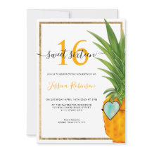 サマーパイナップル クールゴールドフレーム スウィート16 フォト