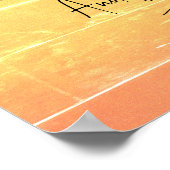 サマーパカジュアルステル披露宴8x2シーティングチャート ポスター (角)