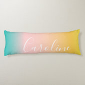 サマーパステルグラディエント |スクパーソナライズされたリプト名 ボディピロー (裏面)
