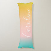 サマーパステルグラディエント |スクパーソナライズされたリプト名 ボディピロー (正面縦)
