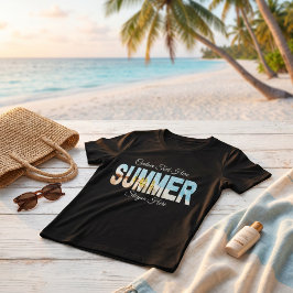 サマーパステルコーストバケーションカスタムテキストTシャツ トライブレンドＴシャツ