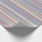 サマーパステルストライプのラッピング紙 ラッピングペーパー (角)