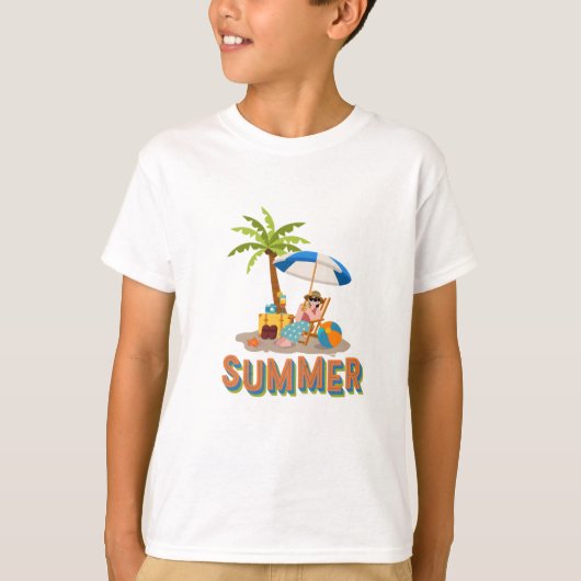 サマーパラダイスデザイン Tシャツ (正面)