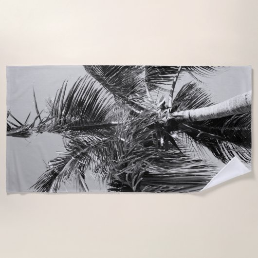 サマーパラダイスパームツリー#4 #tropical #wall #art ビーチタオル (正面)