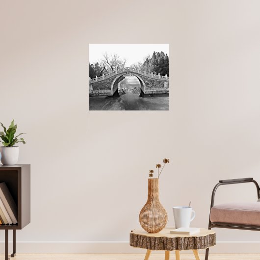 サマーパレスブリッジB&W ポスター (リビング3)