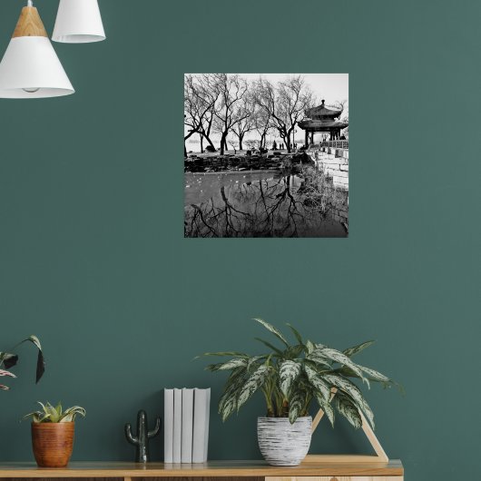 サマーパレスB&W ポスター (リビング1)