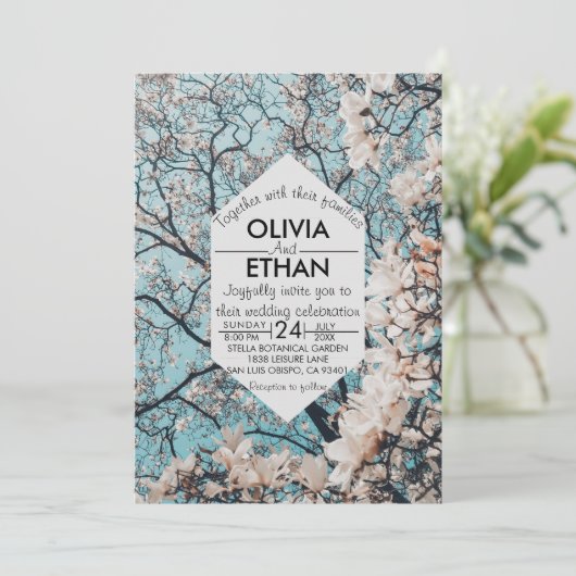 サマーパーズバラ秋の結婚式招待状 招待状 (スタンド正面)