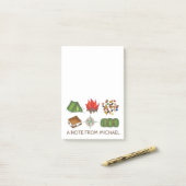 サマーパーソナライズされたキャンプキャンピングハイキングポストイット ポストイット (デスク上)