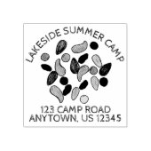 サマーパーソナライズされたキャンプトレイルミックスキャンプ場 ラバースタンプ (インプリント)