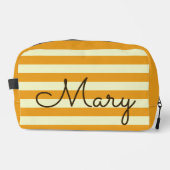 サマーパーソナライズされたストライプバッグ ドップキット (正面)