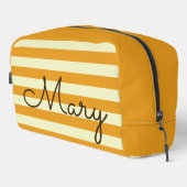 サマーパーソナライズされたストライプバッグ ドップキット (右コーナー)