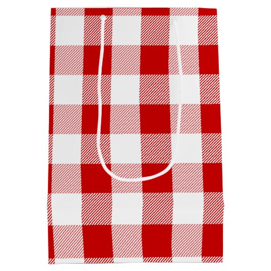 サマーパーソナライズされたストロベリー誕生日 ミディアムペーパーバッグ (裏面)