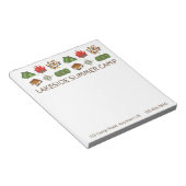 サマーパーソナライズされたスリープウェイキャンプキャンピング ノートパッド (アングル)