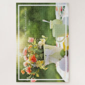 サマーパーソナライズされたティーパーティー ジグソーパズル (縦)