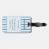 サマーパーソナライズされたバスパグラインアート ラゲッジタグ (裏面横)